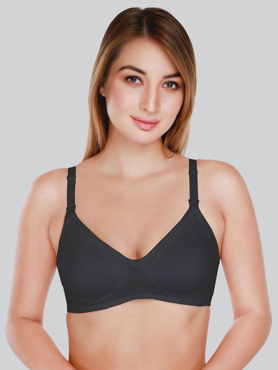 Bra Daisy Dee | Daisy Dee Non Padded Non Wired Full Coverage Maternity Bra Nmdna_ Black