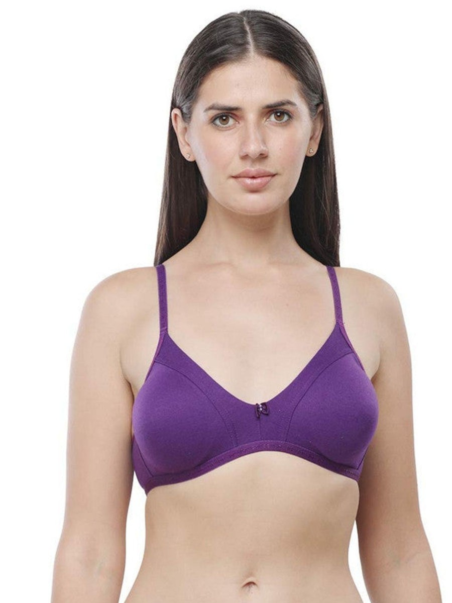 Bra Daisy Dee | Daisy Dee Non Padded Non Wired Medium Coverage Bra -Embrace_ Purple