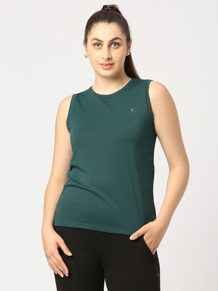 Sportswear Lovable | Women Bright Solid Top - Ebb To Street-Rk-Bg Green