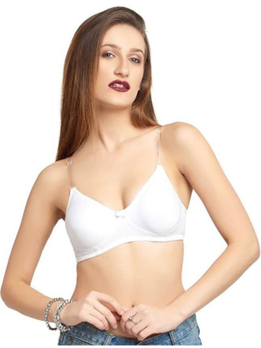 Bra Daisy Dee | Daisy Dee Non Padded Non Wired Full Coverage Bra Nesprt_ White