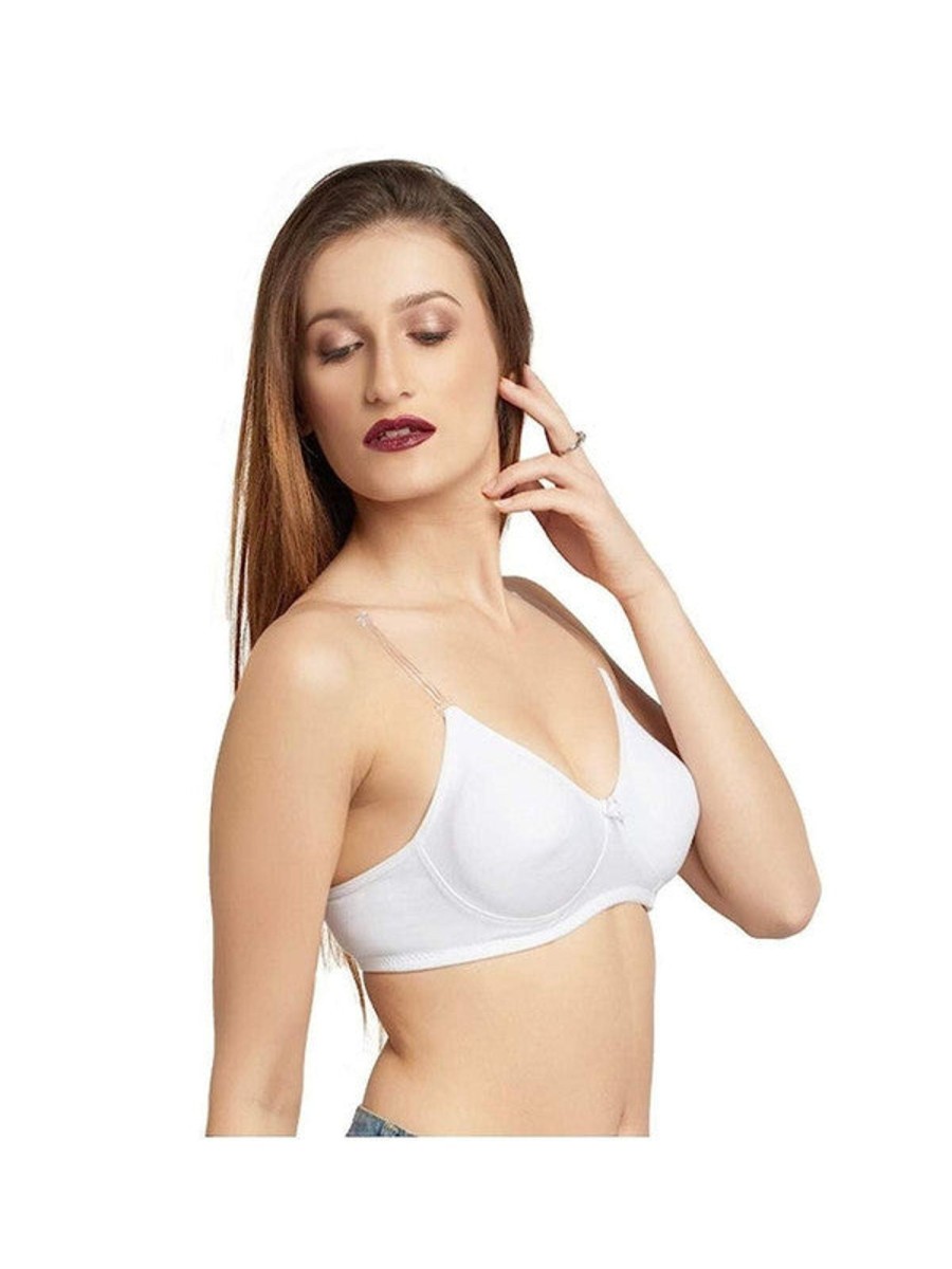 Bra Daisy Dee | Daisy Dee Non Padded Non Wired Full Coverage Bra Nesprt_ White