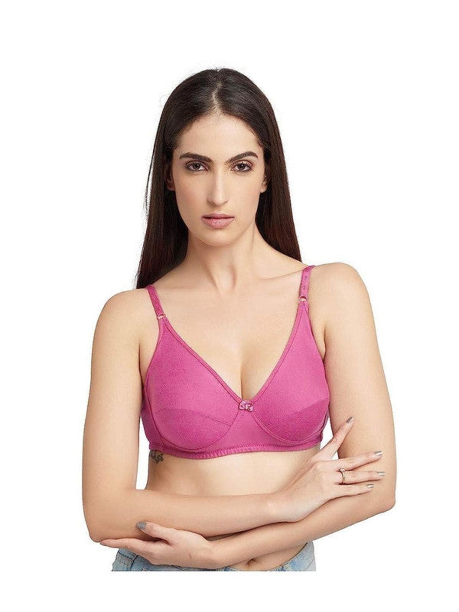 Bra Daisy Dee | Daisy Dee Onion Non Padded Non Wired Full Coverage Bra Nsarh_O. Pink