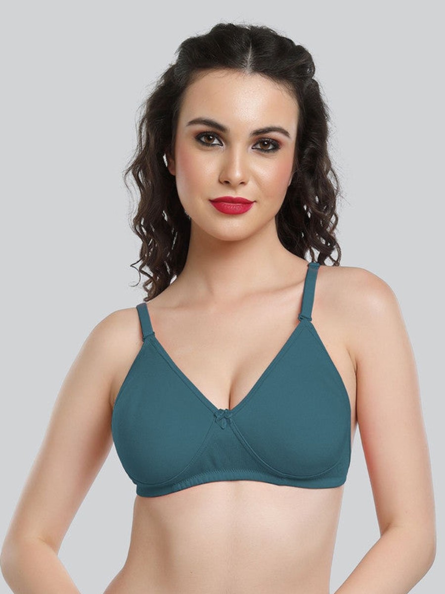 Bra Lovable | Lovable Electric Non Padded Non Wired Full Coverage Bra Le-230-Electric Blue