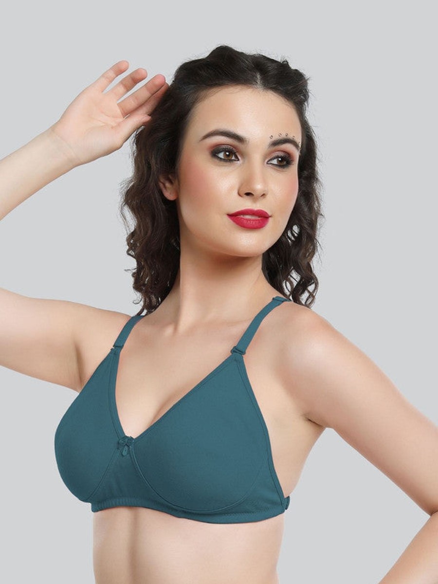 Bra Lovable | Lovable Electric Non Padded Non Wired Full Coverage Bra Le-230-Electric Blue