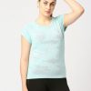 Sportswear Lovable | Women Aqua Solid Top - Inner Flow-Aq Green