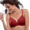 Bra Lovable | Lovable Lightly Padded Non Wired Full Coverage T-Shirt Bra Confi-41_ Maroon