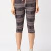 Sportswear Lovable | Women Printed Capri - At-Ease Capri - Tl-Or Multicolor