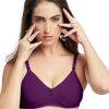 Bra Lovable | Lovable Violet Non Padded Non Wired Full Coverage Bra Classic - Violet Purple