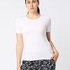 Sportswear Lovable | Women Solid Top - Rush Tee-C-Wh White