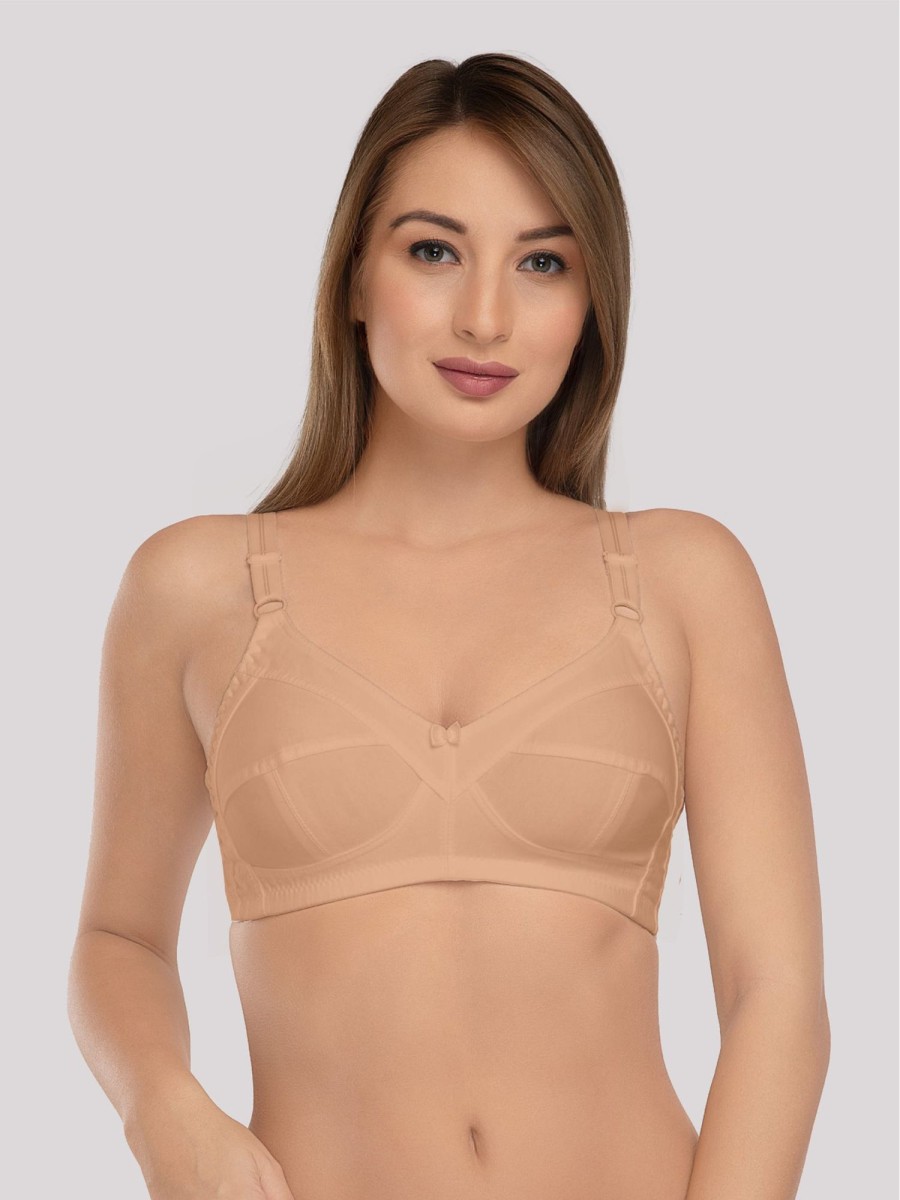 Bra Daisy Dee | Daisy Dee Skin Non Padded Non Wired Full Coverage Bra Nshpu_Skin Beige