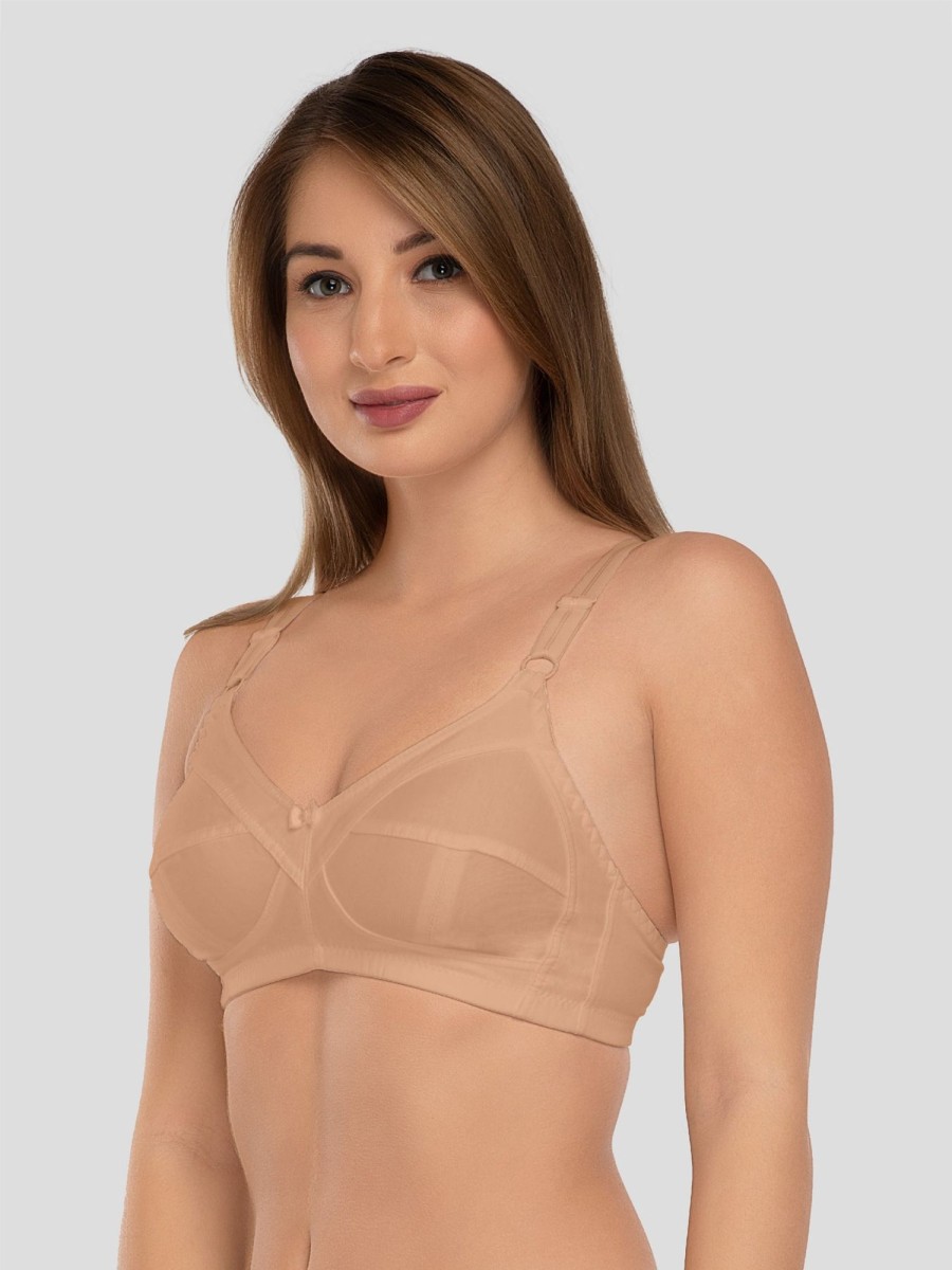 Bra Daisy Dee | Daisy Dee Skin Non Padded Non Wired Full Coverage Bra Nshpu_Skin Beige