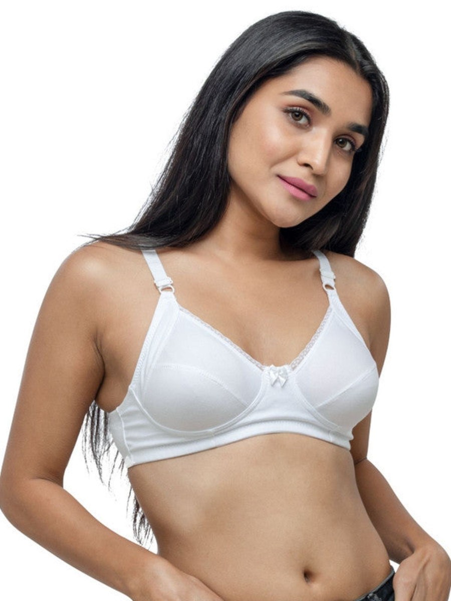 Bra Lovable | Lovable Non Padded Non Wired Full Coverage Bra - Comfyst Prime_ White