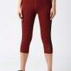 Sportswear Lovable | Women Solid Capri - Wonder Crop - Mr Maroon