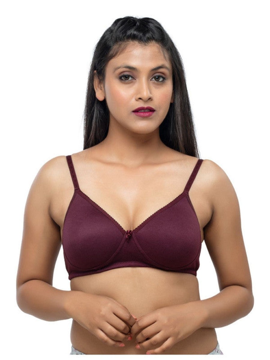 Bra Daisy Dee | Daisy Dee Dark Padded Non Wired Full Coverage Bra Savana_D Brown