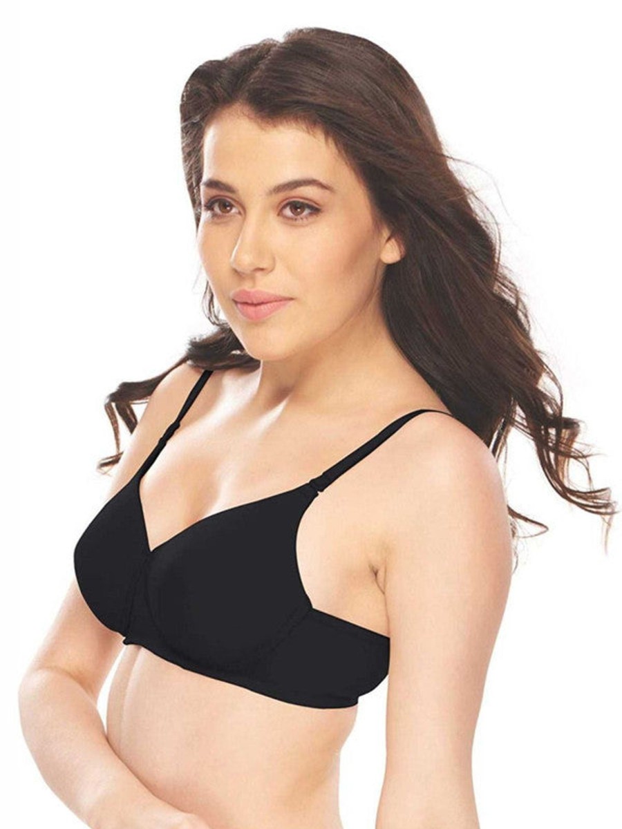 Bra Lovable | Lovable Padded Non Wired Full Coverage Bra - Confi-47 Black