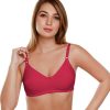 Bra Daisy Dee | Daisy Dee Non Padded Non Wired Full Coverage Bra Nshtl_ Maroon