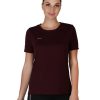 Sportswear Lovable | Women Wine Regular Fit Solid Top - 4W-Cruiser Tee-Gw Maroon