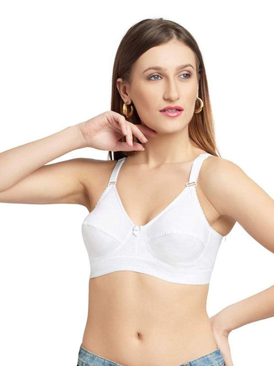 Bra Daisy Dee | Daisy Dee Non Padded Non Wired Full Coverage Bra Nmya_ White