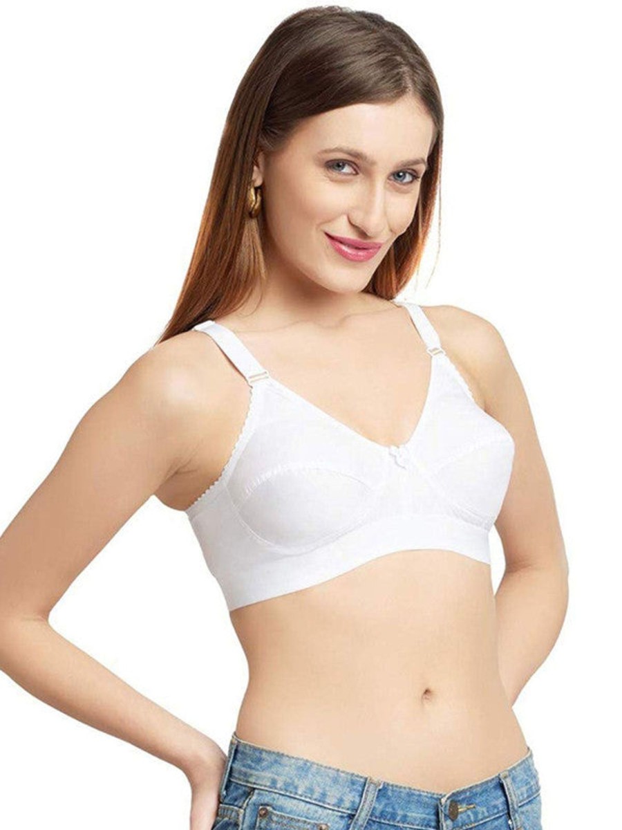 Bra Daisy Dee | Daisy Dee Non Padded Non Wired Full Coverage Bra Nmya_ White