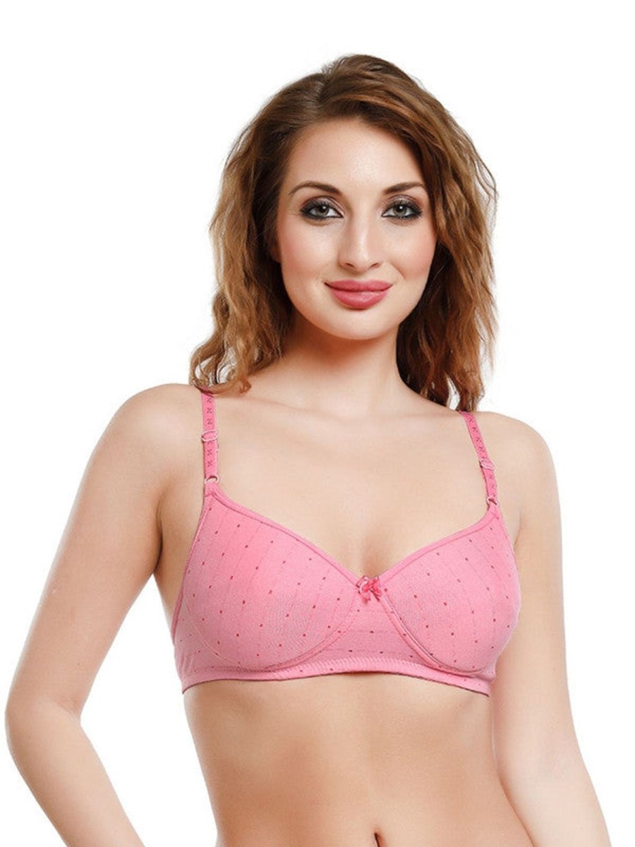 Bra Daisy Dee | Daisy Dee Padded Non Wired Full Coverage Bra Nchl_ Pink