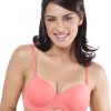 Bra Lovable | Lovable Coral Padded Wired Demi Coverage Bra - Confi-43 Pink