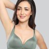 Bra Lovable | Lovable Padded Non Wired Full Coverage Bra Le-234 Green