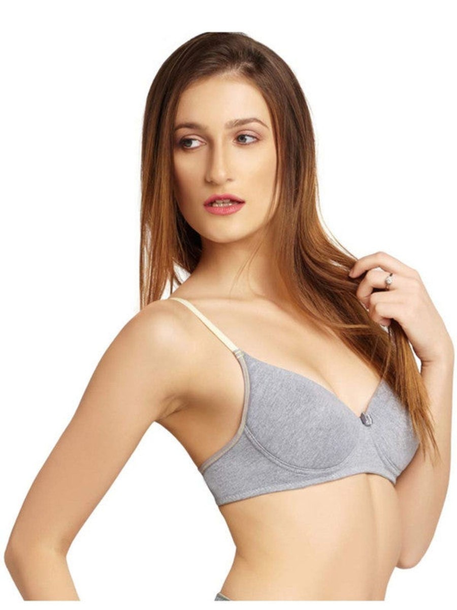 Bra Daisy Dee | Daisy Dee Light Padded Non Wired Full Coverage Bra Njzz _L/ Grey