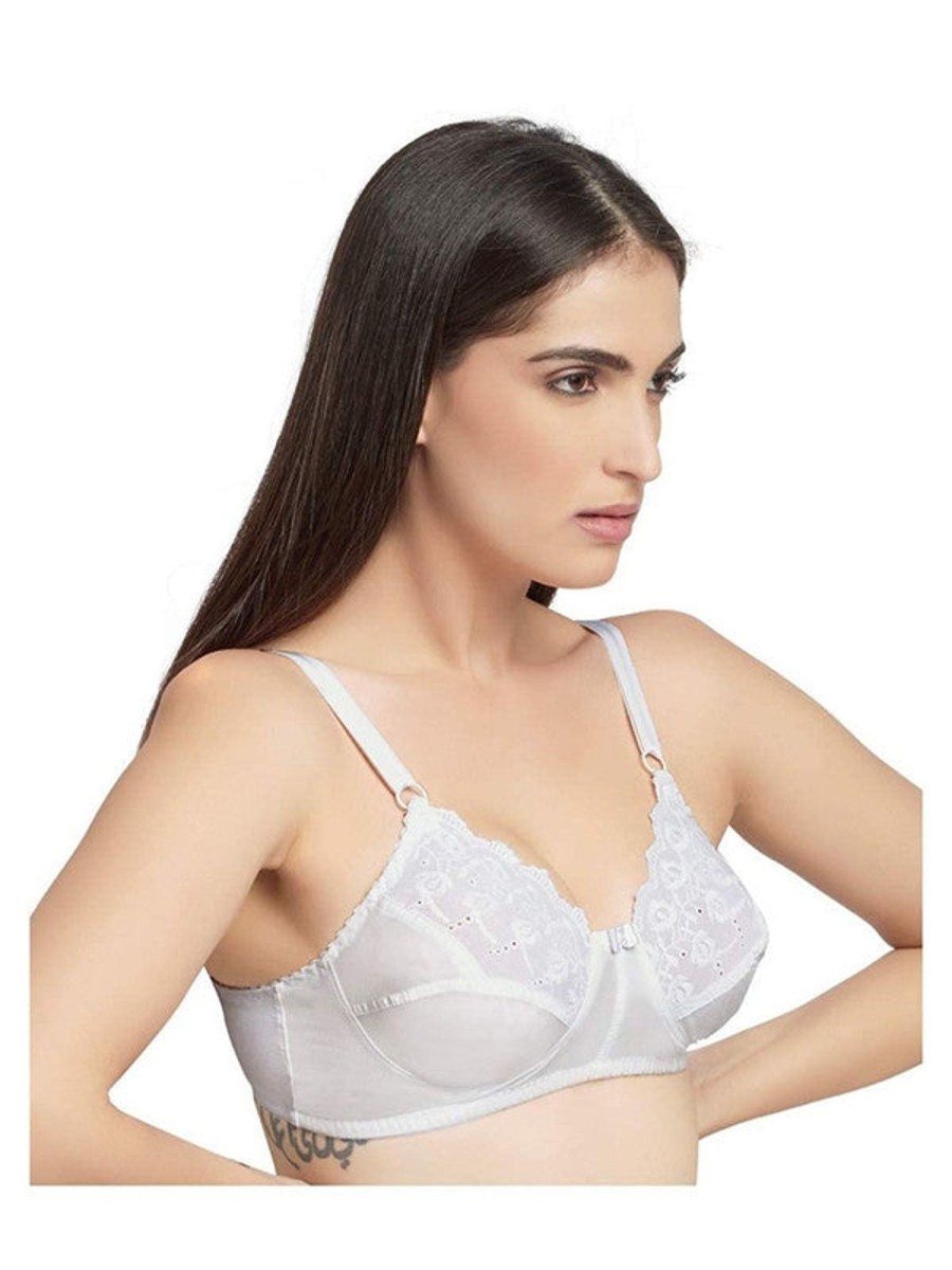 Bra Daisy Dee | Daisy Dee Non Padded Non Wired Full Coverage Bra Nglrea _ White