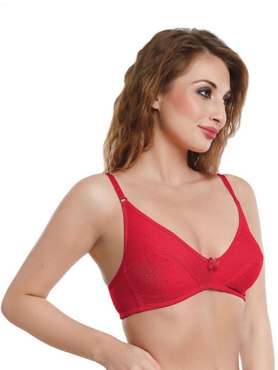 Bra Daisy Dee | Daisy Dee Non Padded Non Wi Full Coverage Everyday Bra Nlu_ Red