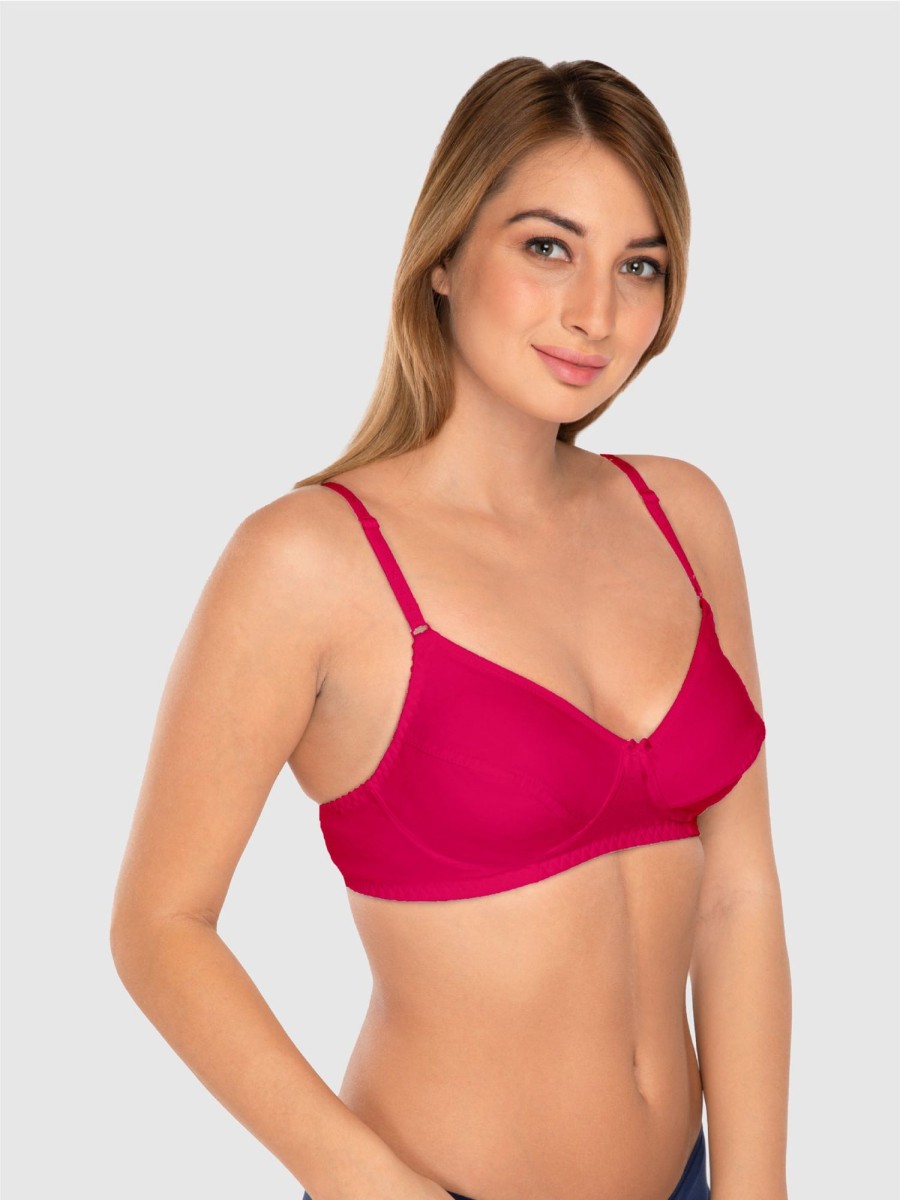 Bra Daisy Dee | Daisy Dee Non Padded Non Wired Full Coverage Bra Nclbr_R. Pink