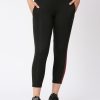 Sportswear Lovable | Women Solid Ankle Length Tights - Btr Track-Bk Black