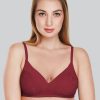 Bra Daisy Dee | Daisy Dee Padded Non Wired Full Coverage Bra Nvlr_ Maroon