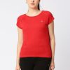 Sportswear Lovable | Women Solid Top - Inner Flow-Cr Red