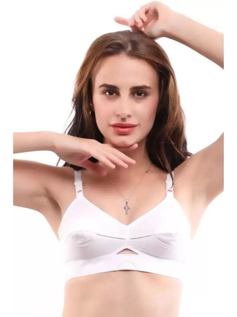 Bra Daisy Dee | Daisy Dee Non Padded Non Wired Full Coverage Bra Body Beautiful_ White