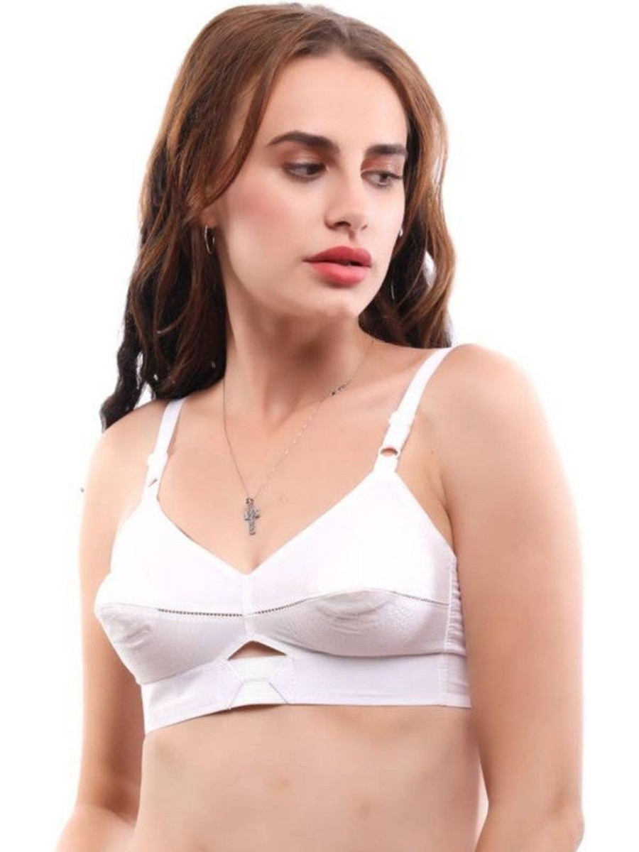 Bra Daisy Dee | Daisy Dee Non Padded Non Wired Full Coverage Bra Body Beautiful_ White