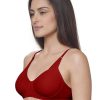 Bra Lovable | Lovable Non Padded Non Wired Full Coverage Bra Adl-13_ Maroon