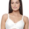 Bra Lovable | Lovable Non Padded Non Wired Full Coverage Bra L-2298 White