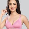 Bra Lovable | Lovable Fuschia Padded Non Wired Full Coverage Bra Le-234-Fuchsia Pink