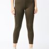 Sportswear Lovable | Women Green Solid Tights - Aero Sprinter Xc-Ol Olive