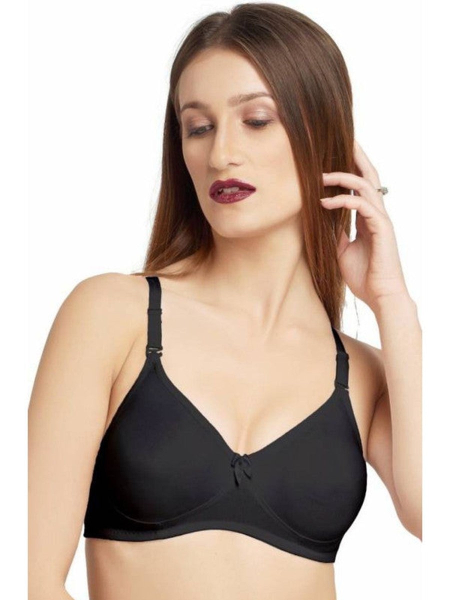 Bra Daisy Dee | Daisy Dee Non Padded Non Wired Full Coverage Bra Nesprt_ Black