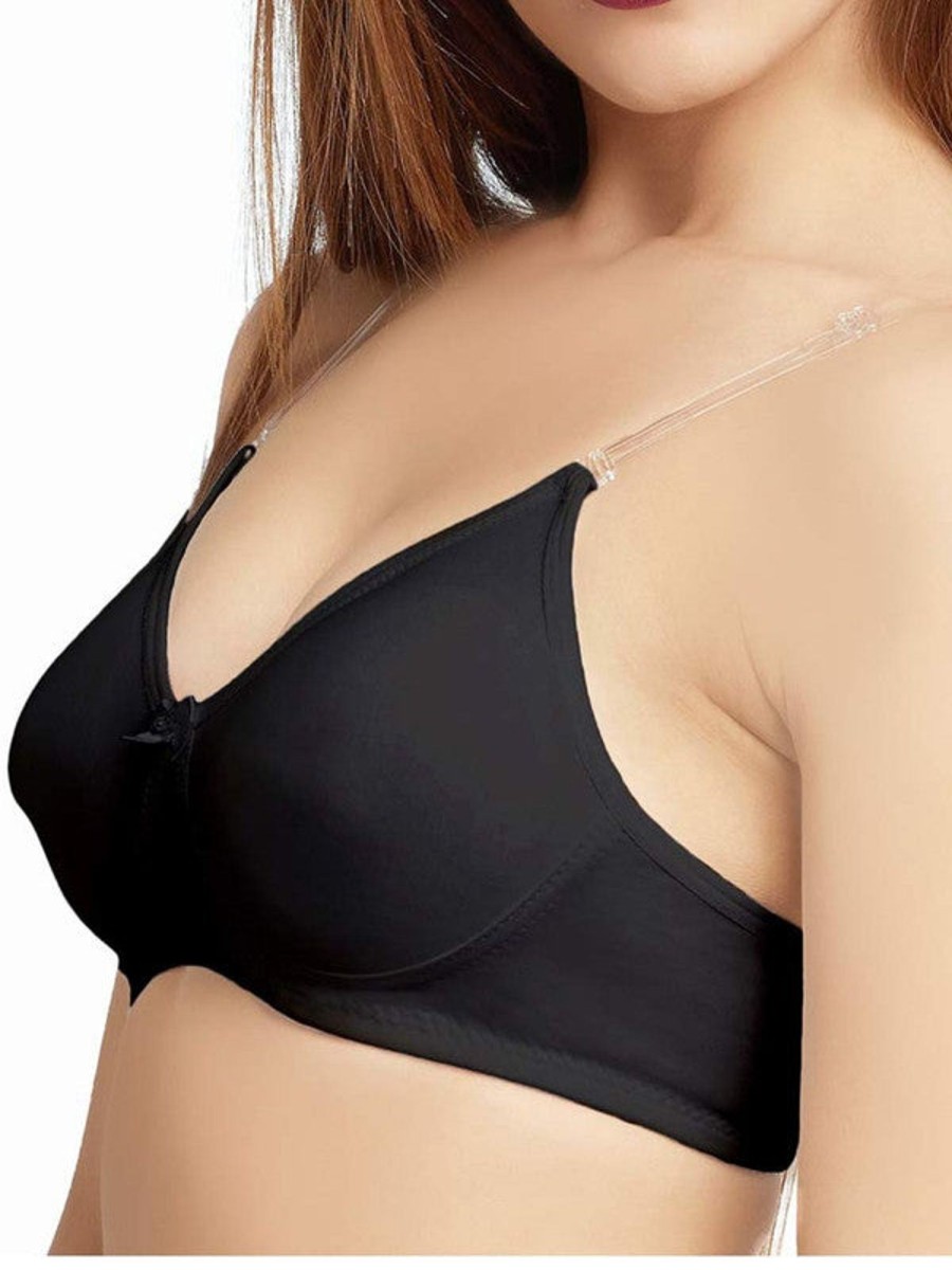 Bra Daisy Dee | Daisy Dee Non Padded Non Wired Full Coverage Bra Nesprt_ Black