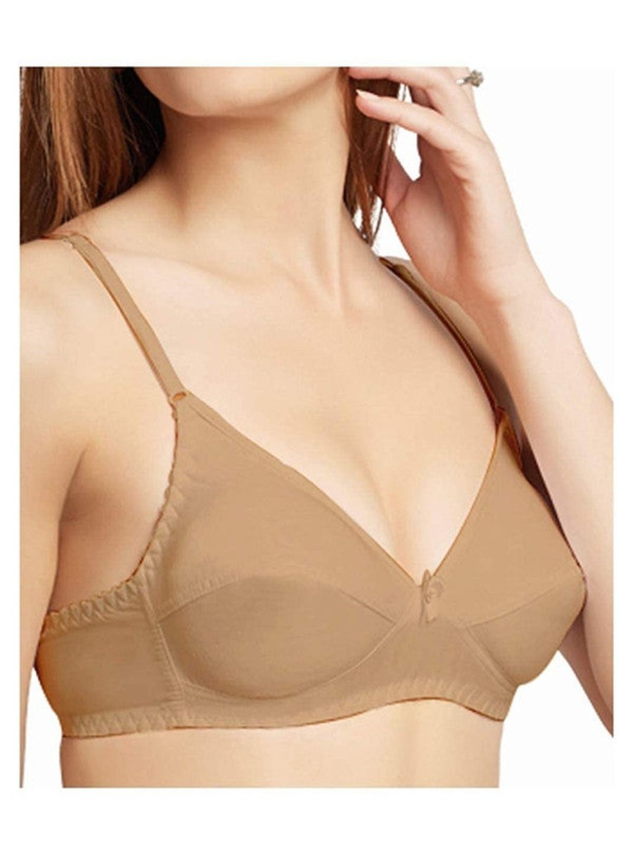 Bra Daisy Dee | Daisy Dee Skin Non Padded Non Wired Full Coverage Bra Narthe_Skin Beige