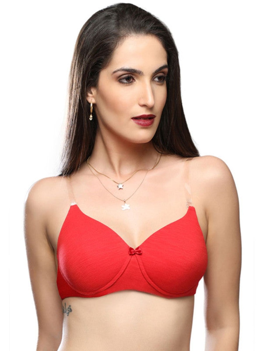 Bra Lovable | Lovable Padded Non Wi Full Coverage Bra Lbc-03_ Red