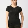 Sportswear Lovable | Women Solid Sports Top - Balance Tee-Bk Black