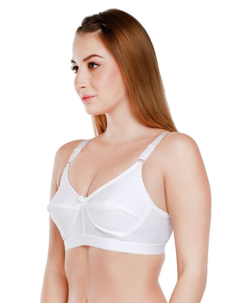 Bra Daisy Dee | Daisy Dee Non Padded Non Wired Full Coverage Bra Nacnt_ White