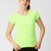 Sportswear Lovable | Women Neon Solid Top - Adventure Tee Mk-Ng Green