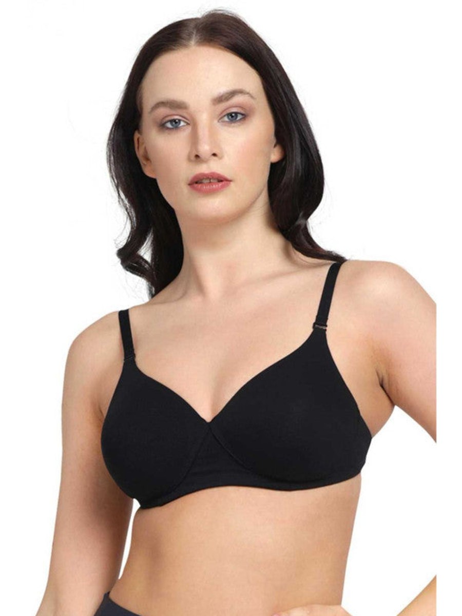 Bra Lovable | Lovable Padded Non Wired Full Coverage Bra Lbc-07_ Black