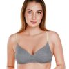 Bra Daisy Dee | Daisy Dee Dark Padded Non Wired Full Coverage Bra Njzz _D/ Grey