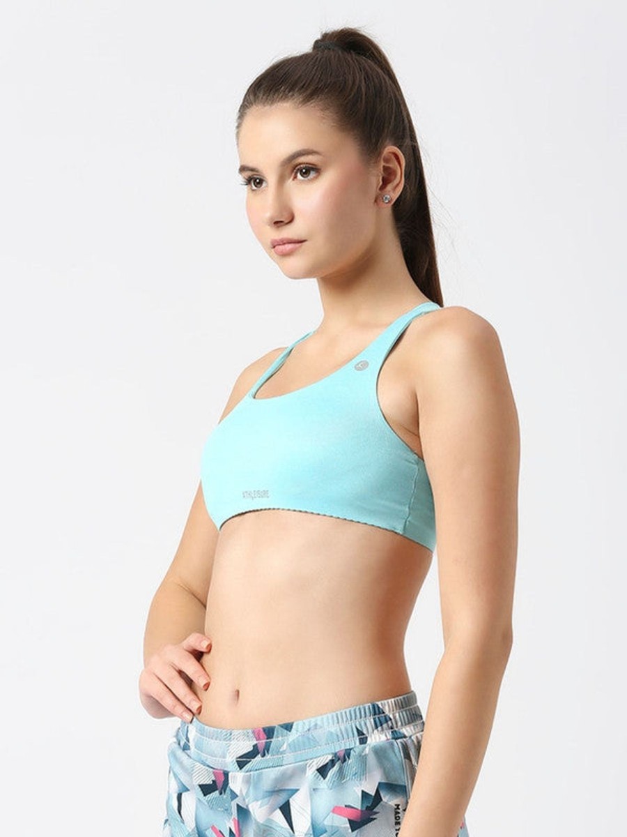 Bra Lovable | Lovable Aqua Non Padded Non Wired Full Coverage Bra Vitality Bra_If-Aq Cyan