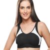 Sportswear Lovable | Lovable Black-White Padded Non Wired Full Coverage Sports Bra L3516_Black-White Multicolor